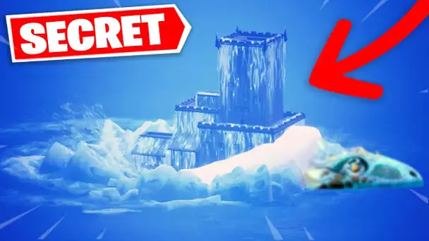 LE CHATEAU DE POLAR PEAK EST SUR LE DOS DU MONSTRE DANS L&#039;EAU ... (FORTNITE SECRET SAISON 9)