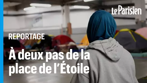 À Paris, des migrants hébergés dans un parking… faute de mieux