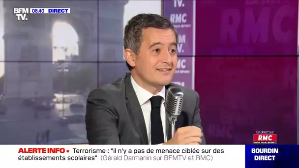 Gérald Darmanin face à Jean-Jacques Bourdin en direct