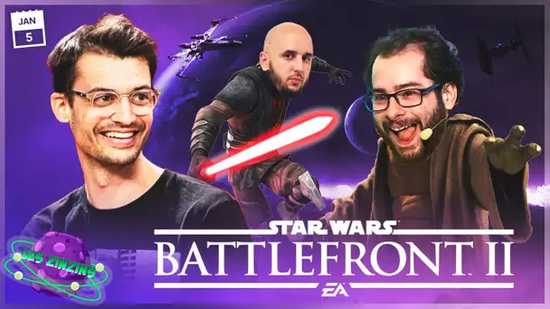 BATAILLE GALACTIQUE avec HUGO LISOIR | LES ZINZINS sur Star Wars Battlefront II