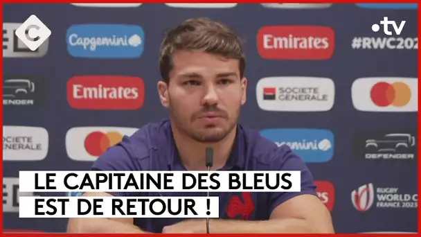 Rugby : Antoine Dupont titulaire face à l’Afrique du Sud - La Story - C à Vous - 13/10/2023