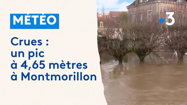 Inondations dans le centre-ville de Montmorillon