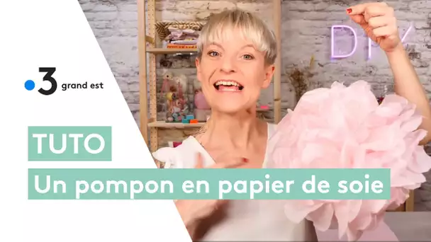 Tuto pompon : créez un nuage en papier de soie