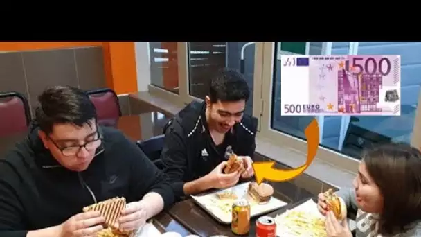 LE PREMIER QUI FINIT SON KEBAB GAGNE 500 EUROS ?