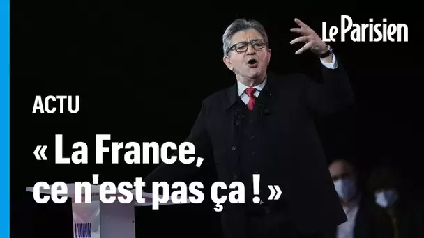 "Non, la France ce n'est pas l'extrême droite" défend Mélenchon en meeting