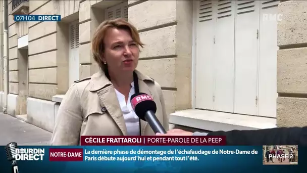 Cécile Frattaroli, porte-parole de la PEEP, favorable à l'allègement des règles sanitaires à l'école