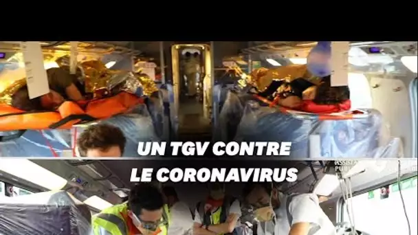 À quoi ressemble le TGV médicalisé qui va évacuer des malades coronavirus