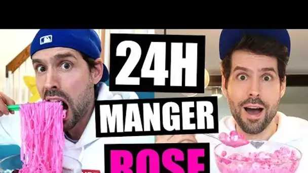 JE MANGE QUE LA NOURRITURE ROSE PENDANT 24H - HUBY