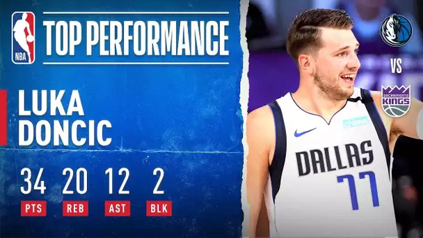 Luka GOES OFF For 34 PTS, 20 REB (Career-High) & 12 AST In OT W!