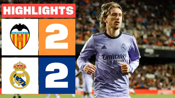 VALENCIA CF 2 - 2 REAL MADRID | RESUMEN LALIGA EA SPORTS