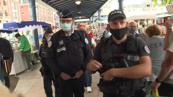 Un contrôle renforcé des masques en centre ville de Rouen