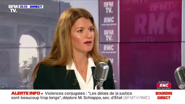 Marlène Schiappa était face à Jean-Jacques Bourdin sur RMC et BFMTV à 8H35