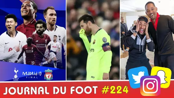 NEYMAR rencontre son idole, MESSI a craqué, LIVERPOOL-TOTTENHAM en finale !