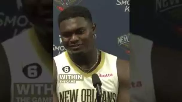 Zion Had Notorious B.I.G On Repeat 🔊🔁 #NBAMediaDay | #Shorts