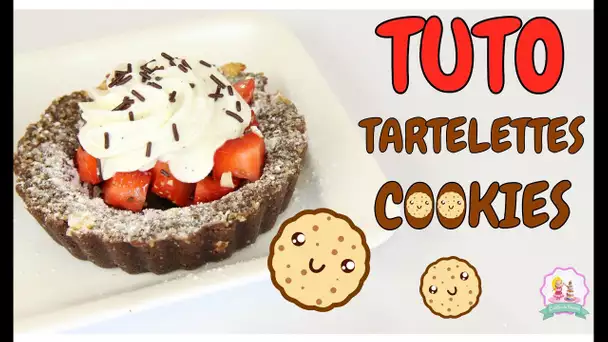 ♡• RECETTE TARTELETTES COOKIES CHOCOLAT ET FRAISES - COOKIES BOWLS RECIPE •♡