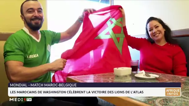 Qatar 2022 : les Marocains de Washington célèbrent la victoire du Maroc