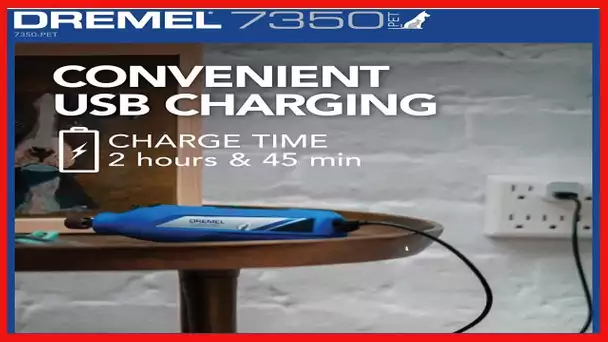 Dremel 7350-PET 4V Pet & Dog Nail Grinder, Easy-To-Use & Safe Nail Trimmer, Professional Pet