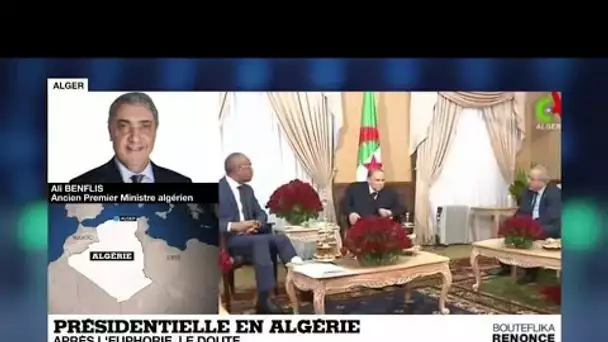 Le renoncement de Bouteflika est une 'présidence illégitime' selon l&#039;opposant Ali Benflis