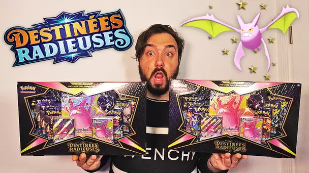 Ouverture de 2 COFFRET POKEMON SHINY XXL DESTINÉES RADIEUSES ! PLEIN DE CARTE SHINY !