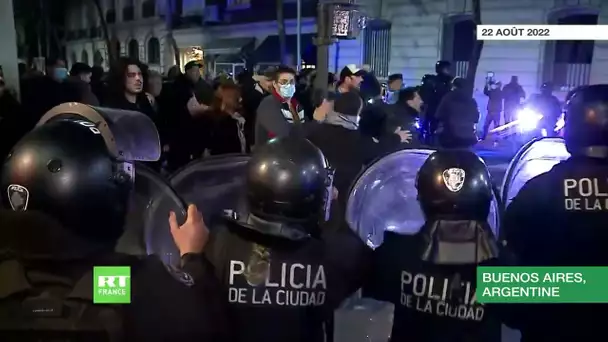 La police disperse les manifestants près du domicile de la vice-présidente argentine