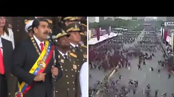 Venezuela: Les images de la panique après l’explosion pendant un discours de Maduro