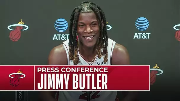 Jimmy Butler Talks New Hairstyle, Winning A Championship & More at #NBAMediaDay