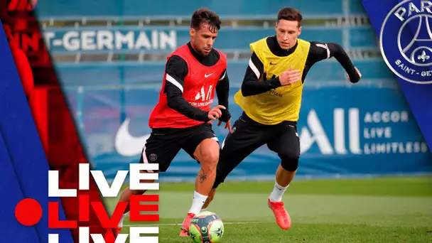 ⚽️ 15 minutes d'entraînement avant Paris Saint-Germain - RB Leipzig 🔴🔵