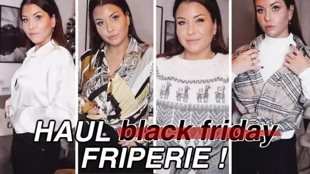 Haul ANTI Black Friday : FRIPERIE & try-on !