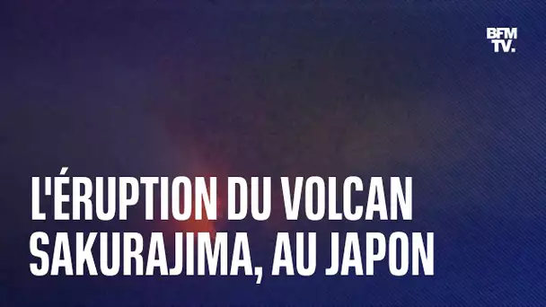 Les images de l'éruption du volcan Kagoshima, au Japon