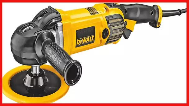 DEWALT Buffer/Polisher, Variable Speed, Soft Start, 7-Inch/9-Inch (DWP849X) , Yellow