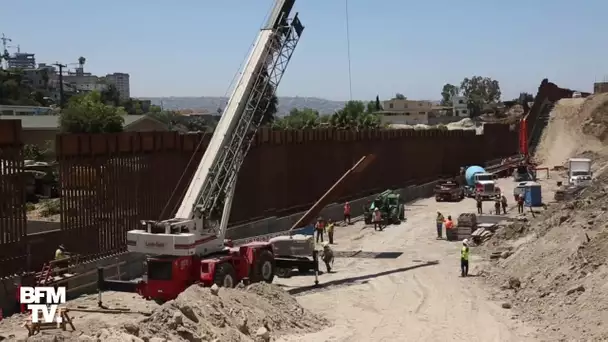 L'installation du mur voulu par Donald Trump à la frontière avec le Mexique continue