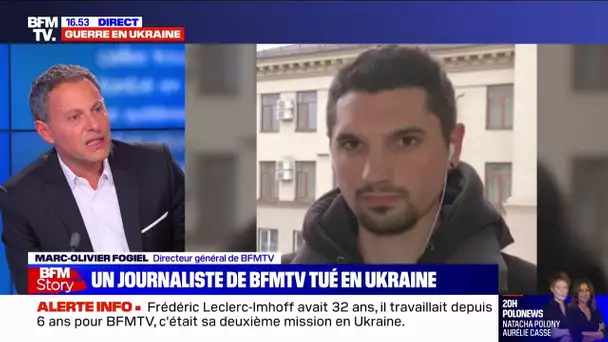 Marc-Olivier Fogiel rend hommage à notre journaliste Frédéric Leclerc-Imhoff, tué en Ukraine