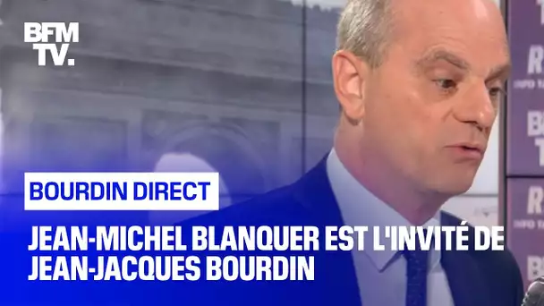 Jean-Michel Blanquer face à Jean-Jacques Bourdin en direct