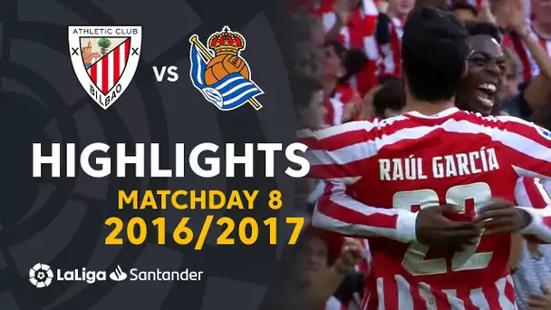 Resumen de Athletic Club vs Real Sociedad (3-2) J08 2016/2017