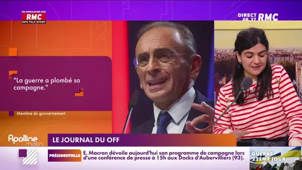 "Le journal du off" : la guerre a plombé la campagne d'Eric Zemmour