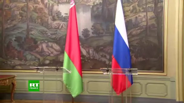 Russie/Biélorussie : conférence de presse de Sergueï Lavrov et Vladimir Makeï