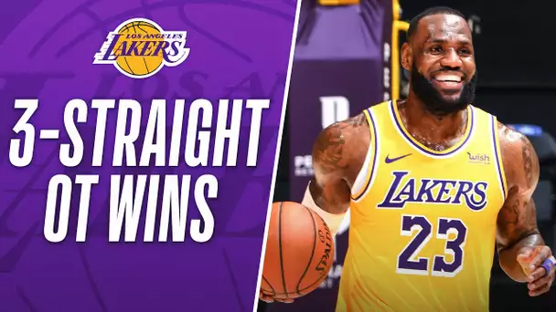 BEST MOMENTS From Lakers Last 3 OT Wins!