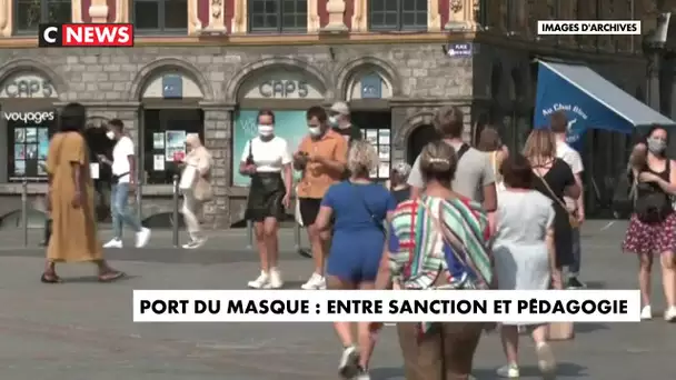 Port du masque : entre sanction et pédagogie