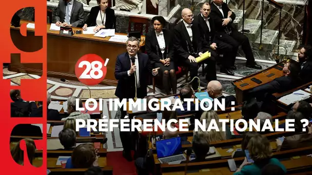 Loi immigration : Emmanuel Macron, converti à la "préférence nationale" ? - 28 Minutes - ARTE