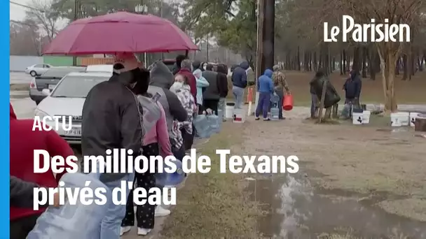 Vague de froid : au texas, des files d’attentes interminables pour s’approvisionner en eau