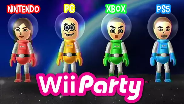 QUI GAGNERA LA GUERRE DES CONSOLES SUR WII PARTY ?! PS5 VS XBOX VS NINTENDO SWITCH VS PC !