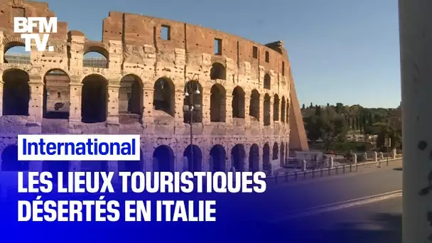 Coronavirus: les lieux touristiques désertés en Italie