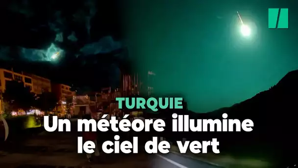 En Turquie, un météore illumine le ciel de vert