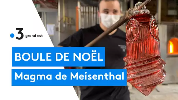 La verrerie de Meisenthal présente Magma sa nouvelle boule de Noël