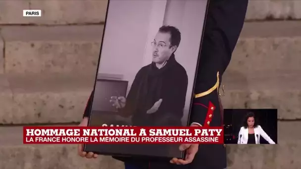 Hommage à Samuel Paty : la Marseillaise retentit à la Sorbonne suivi d'une minute de silence