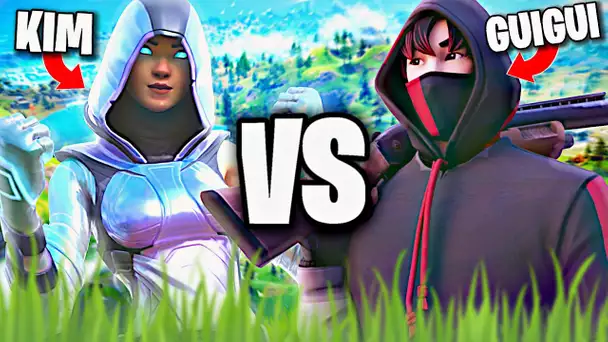 NOTRE PREMIER 1 VS 1 SUR FORTNITE ! GUILLAUME VS KIM