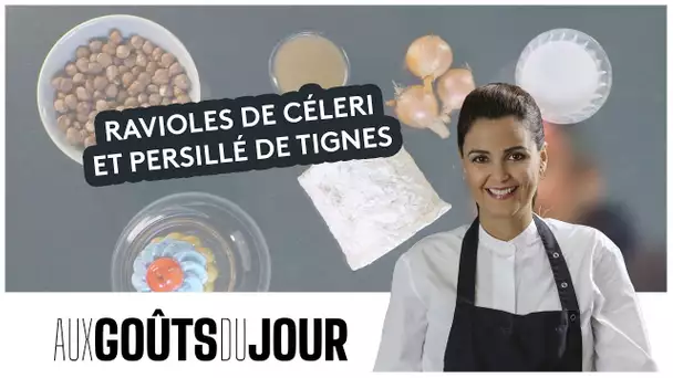 La recette des ravioles de céleri et persillé de Tignes