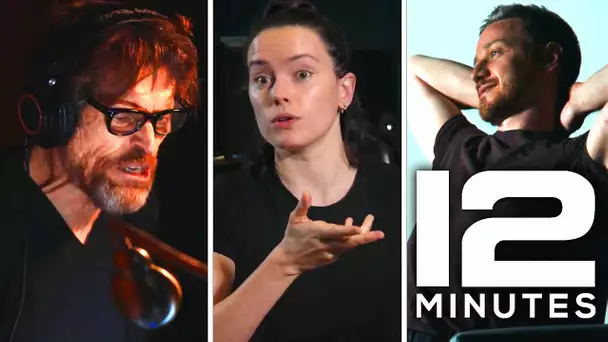 12 MINUTES : James McAvoy, Willem Dafoe, Daisy Ridley en séance de doublage