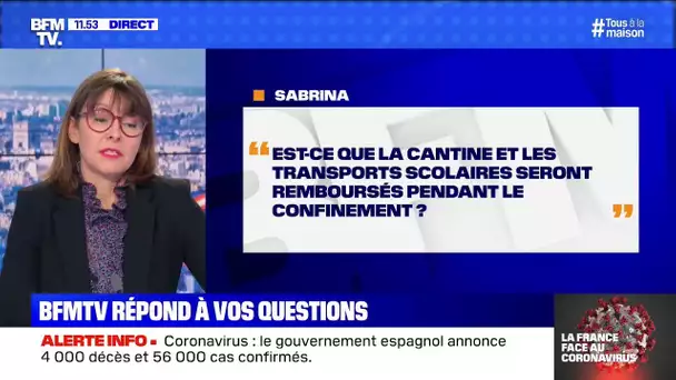 La cantine et les transports scolaires seront-ils remboursés ? BFMTV répond à vos questions