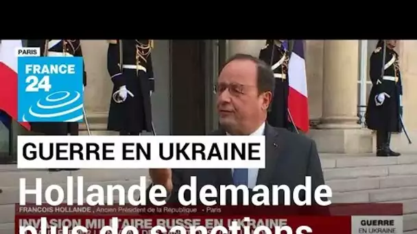 REPLAY - François Hollande, invité à l'Elysée, s'exprime sur l'invasion militaire russe en Ukraine